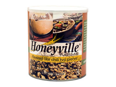 Honeyville Chili Flavored TVP 2.5lb Can